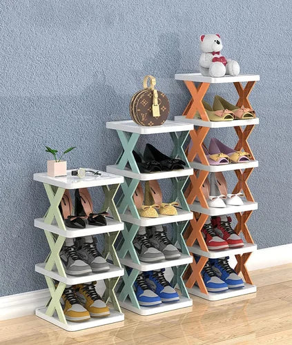 Layer Shoe Rack,Stackable Shoe Storage Organizer for Bedroom