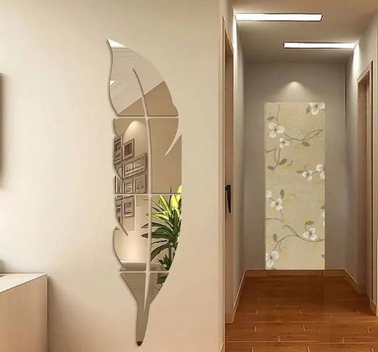 Silver Acrylic Leaf Mirror (PRODUCT CODE : ACSL)
