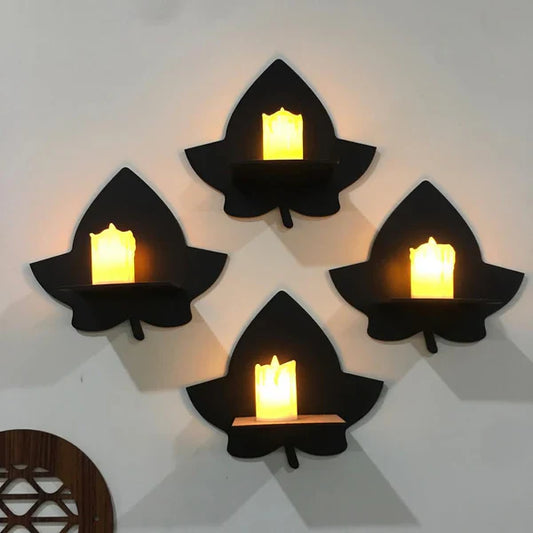 Set of 4 Wall Hanging MDF Planter Stand