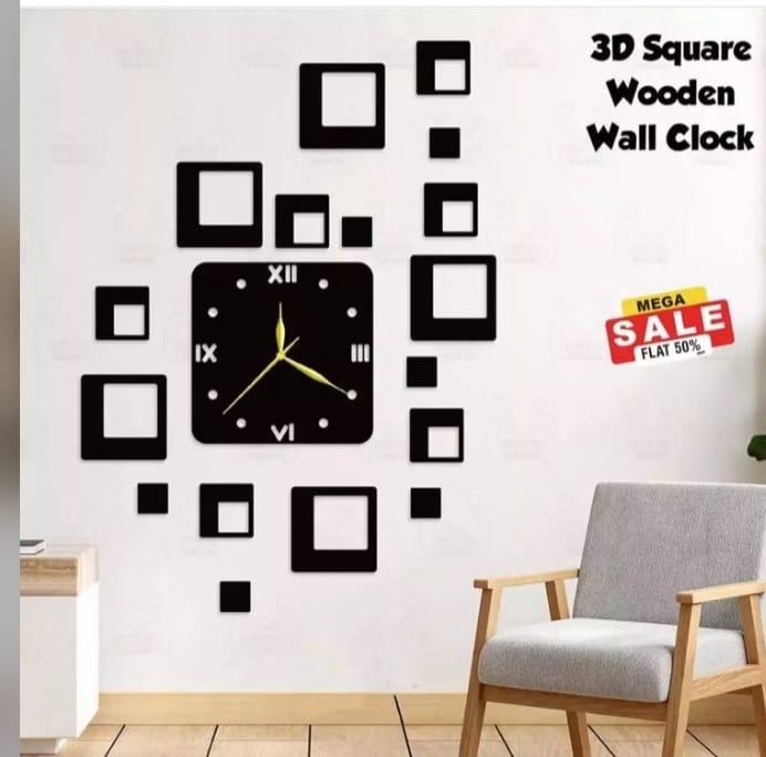 SQUARE SHAPE CLOCK (PRODUCT CODE : ZS18)