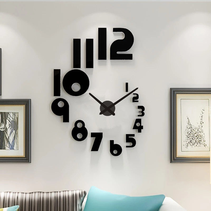 LARGE SIZE WOODEN DIY CLOCK WITH 12 INCHES NEEDLES (PRODUCT CODE : ZS02)