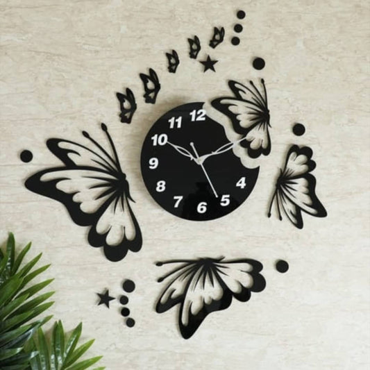 Butterflies with Stars Clock (PRODUCT CODE : ZS17)